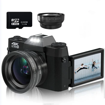 48MP Skaitmeninis Fotoaparatas 4K UHD Vlogging vaizdo Kamera 3.0