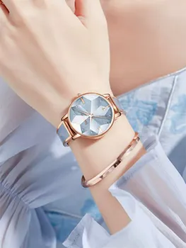 Prabangos Prekės Bestdon Kvarco Žiūrėti Moterims Plono Vandeniui Diamond Cut Veidrodis Reloj Relogios Feminino Montre Femmes 2023