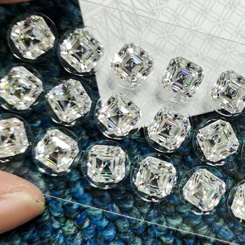 5vnt/pakuotė Asscher Smaragdas, Kriaušės, Ovalo formos Pagalvėlė Spinduliavimo Markizė Supjaustyti Moissanite Granulių D VVS1 Geometrinis Lab Diamond Prarasti Akmens