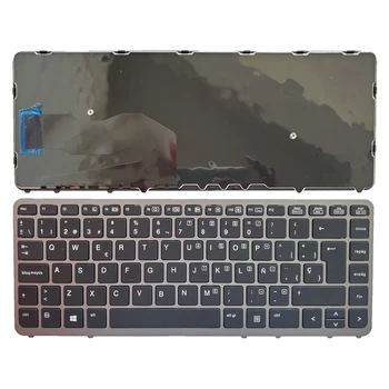 didmeninė nešiojamojo kompiuterio klaviatūra HP Elitebook 840 G1 850 G1 840 G2 zbook 14 Klaviatūra SP sidabro Rėmo Nr. Apšvietimu Nr. Žymiklį Teclado