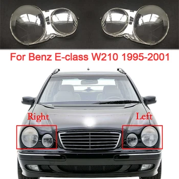 Už Benz W210 E200 E240 E260 E280 1995-2001 Priekiniai Žibintai Dangtelis Skaidrus, Lempos atspalvis Žibinto Korpuso Objektyvas