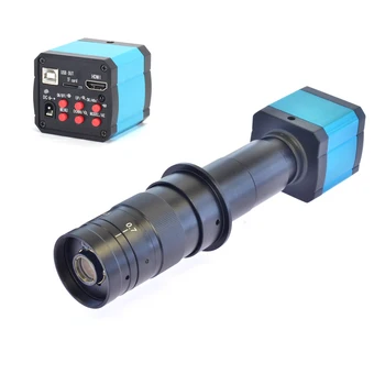 HAYEAR 14MP Mikroskopų Kameros Komplektas HDMI USB 1080P Skaitmeninės Pramonės didinamasis stiklas 180X C-mount Zoom Objektyvas Litavimo PCB Remontas