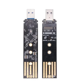 Plėtimosi Kortelės NVME NGFF SATA SSD (Solid State Su USB3.1 TypeA Adapteris Atveju Standžiojo Disko Dėžutė M. 2 Nvme PCIE Dual Protokolo Du Viename
