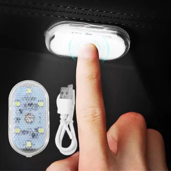 Led Vidaus apšvietimo LED Lempa, 3M Lipdukai Automobilio Lubų Lempa Skaitymui Lengvųjų Automobilių Papuošimai Stogo Vidaus Apšvietimas