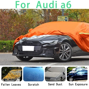Audi a6 Vandeniui automobilių dangčiai super apsauga nuo saulės, dulkių, Lietaus, Krušos automobilių prevencijos auto apsaugos