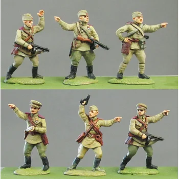 1/72 Mastelis Die-casting Dervos Pav Sovietų Armijos Karininkai Ir Kareiviai Scena Modelio Rinkinio Unpainted Nemokamas Pristatymas