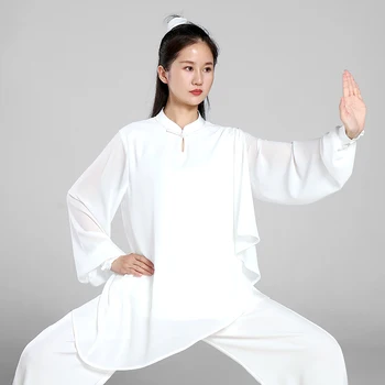 Chi, Drabužiai Moterims, Wushu Drabužius Kung Fu Konkurencijos Drabužius Kovos Meno Vienodas Raukšlių Nemokamai Rankomis Dažyti 2022 Balta