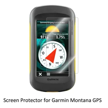3* Aiškus LCD PET Plėvelė Anti-Scratch Screen Protector Apima Rankinius GPS Navigatorius Garmin Montana 600 600t 650 650t 680