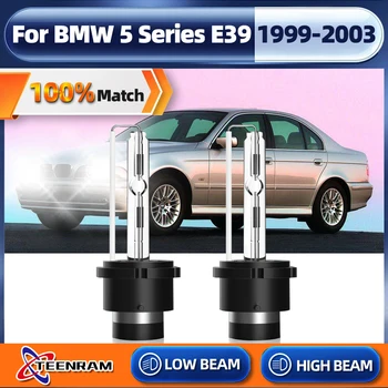 2VNT D2S 35W HID Xenon Žibintų Lemputės 6000K Šalta Balta Automobilio Šviesos Lempa 12V 20000LM BMW 5 Serija E39 1999 2001 2002 2003