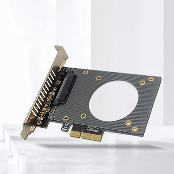 U. 2 SFF-8639 PCI-E X4 Plėtros Kortelę 4000MB/s Riser Card Stiprus Šilumos Išsklaidymo Išplėtimo kortą Paremti VSD GEN4
