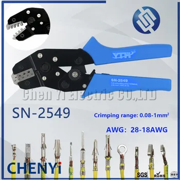 SN-2549 Pin užspaudimo įrankiai, replės už AWG28-18 (0.08-1.0 mm2) XH2.54/ 