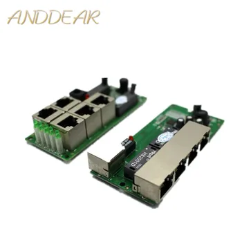 aukštos kokybės mini pigiai 5 port switch module manufaturer bendrovė PCB valdybos 5 prievadų ethernet tinklo jungikliai modulis